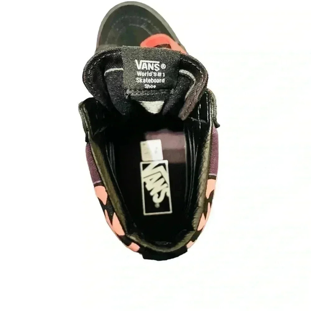 VANS SK8-HI REISSUE WARP BLACK/PAPRIKA/PURPLE SHOES SIZE MENS 6/WNS 7.5 LIKE NEW - Picture 11 of 11